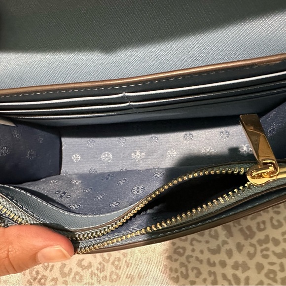 Tory Burch Emerson Mini Top Handle Bag in Blue Yonder - Picture 9 of 11